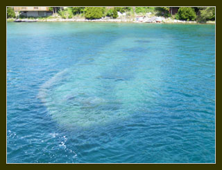 Sunken schooner, Fathom Five National Park, Bruce Peninsula, Georgian Bay, Ontario